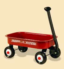 Radio Flyer Little Red Wagon model 5 comes in the discoutinued yellow 