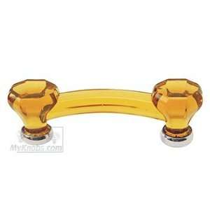  Glassware collection glass hexagonal pull 3 amber with 