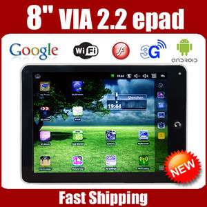 Google Android 2.2 Netbook Tablet VIA 8650 ePAD *  