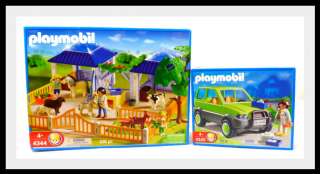 Playmobil Animal Nursery Verterinarian Vet Car Clinic #4345 #4344 Lot 