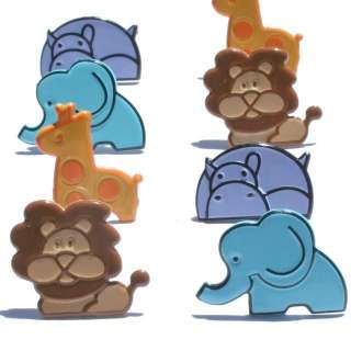 BABY ZOO ANIMAL BRADS ~ HIPPO, Elephant, LION, Giraffe  