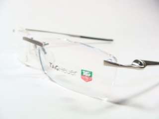 TAG HEUER EYEGLASSES 1102 RIMLESS SILVER NEW AUTH  
