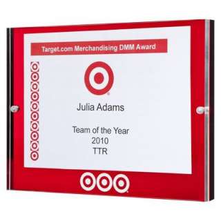 Acrylic Award Frame   Red.Opens in a new window