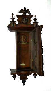 Beautiful Antique German Kienzle keyhole wall clock at 1900  