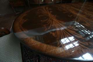 Oval Mahogany Dining Table w/ Leaves  Oval Table  