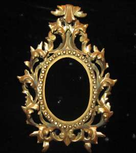 Antique Italy Florentine Gilt wood KPM frame carved  