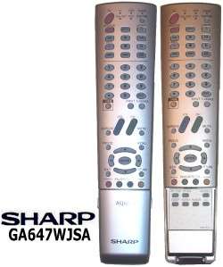 New Sharp Aquos LCD TV Remote GA647WJSA LC 32GP3U R  B  