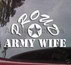 PROUD ARMY WIFE Vinyl Decal Truck Military Sticker ML12