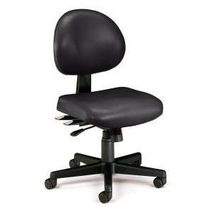  Ofm 24 hour   Armless Vinyl Office Task Chair 241 VAM 606 
