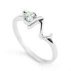 Hearts & Arrows Switzerland stone Ring G 0.25Ct + Free