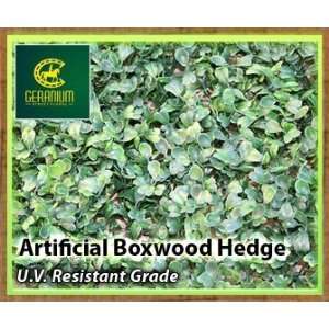  Artificial Boxwood Hedge Mat UV Rated 10ct