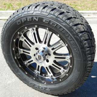 20 MACHINED XD HOSS WHEELS RIM & TOYO OPENCOUNTRY A/T TIRES TOYOTA 