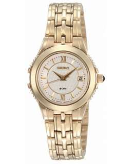 Seiko Watch, Womens Stainless Steel Goldtone Bracelet SXDB20   Seiko 