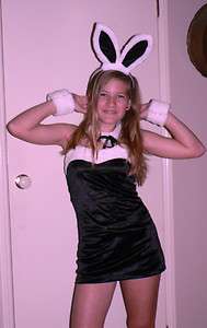 Costume Fancy Dress Halloween Play Bunny Boy Girl Rabbit Black Small 6 