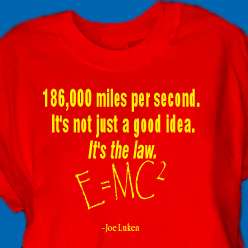 shirt Einstein science new EMC2 Earthshirtz Peace  