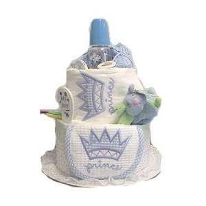  2 Tier Sweet Prince Baby Diaper Cake Baby