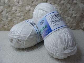 Skeins Natural Bamboo Cotton Yarn;Sport;100g;white 1  