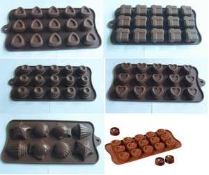 Silicone Chocolate Molds Cake Moulds Jelly Ice Mold Bakeware  
