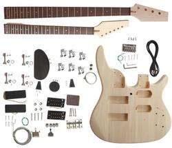 DOUBLE NECK GUITAR KIT WITH BASS NECK AND ELECTRIC NECK  