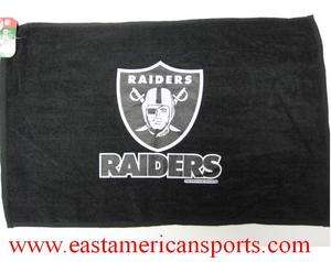   Raiders NFL 15 x 23 Rally Fan Towel Black Golf Hand Bath Football Rag