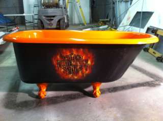 Harley Davidson Clawfoot Bathtub Claw Tub Clawfoot tub  