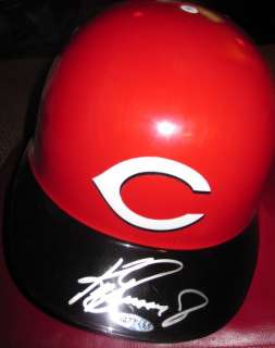 Ken Griffey Jr. Autographed Cincinnati Reds Batting Helmet UD  