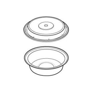 Take Out White Round Food Container With Lid 16oz 150ct  