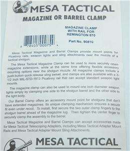 Mesa Tactical REMINGTON 870 Benelli Shotgun Picatinny MAG Barrel Clamp 