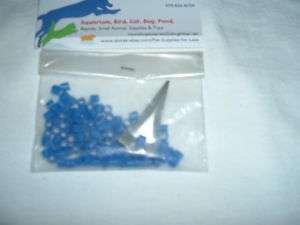 Plastic Leg Bands,Finches, Blue,,Bird Supplies  