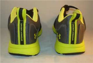   Micro G Split Boys Running Shoes Size 3 Black Met Silver Lime  