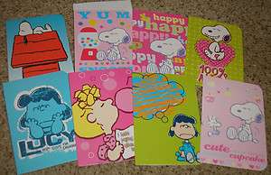   Peanuts & the Gang Blank Note Cards   Variety Pack   8 Different Cards