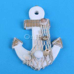   Shipping Wooden Anchor Wall Hook Rustic Nautical Boat Decor New  