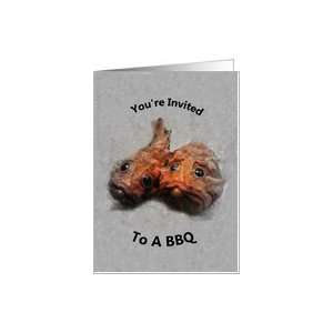 BBQ Invitation Fish Humor Card