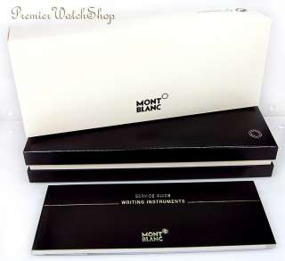 pen comes with montblanc box case and instruction booklet