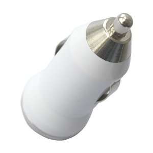 SKQUE MINI CAR CHARGER ADAPTER (WHITE) FOR BlackBerry Curve 9300,BLACK 