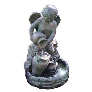  Beckett 7129110 Cherub Filling Vessels Fountain Patio 