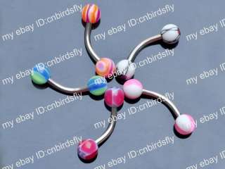   wholesale lots mixed 316L UV Barbell piercing button body jewelry