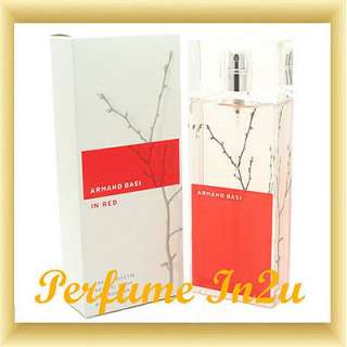 ARMAND BASI IN RED * Women 3.4 oz EDT * NEW IN BOX *  