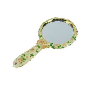 Victorian Hand Mirror Floral Bejeweled
