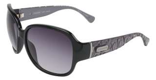Sunglasses Womens Coach Sunglasses S3010 001 Black with Purple Lens Rx 