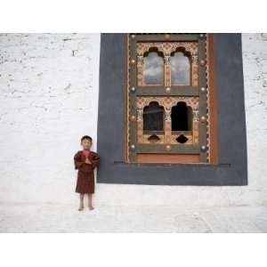  Bhutanese Boy in Traditional Dress, Trashi Chhoe Dzong 