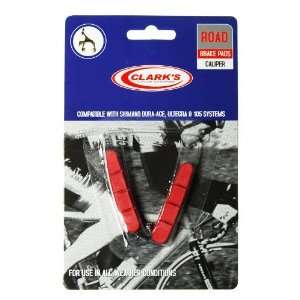  Clarks Red Road Bike Caliper Brake Pads   BR 7700/6500 