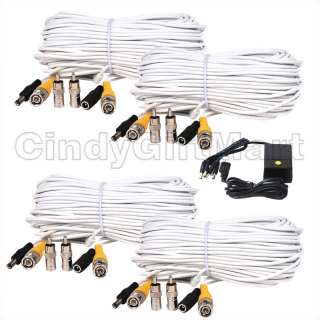 Security Camera CCTV CCD Video Power Cable Wire Cord 12V DC 4CH Power 