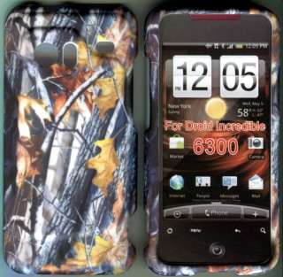 Hard Cover Case HTC Droid Incredible 6300 Camo branches  