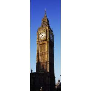 View of a Clock Tower, Big Ben, Houses of Parliament, London, England 