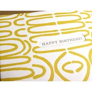   letterpress birthday greeting card NEW