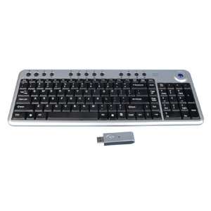 Ione Scorpius N2t Keyboard With Built in Optical Trackball Mouse Black 