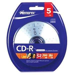  NEW CD R 80 5 Pack Blister (Blank Media)