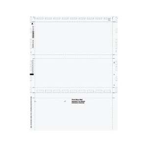 1099 Blank Pressure Seal Tax Forms, 500 SHEETS/PK, MW373, Z FOLD Front 