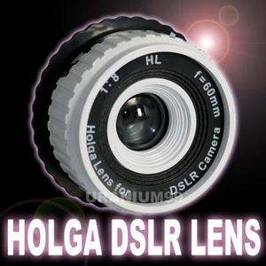 Holga Lens White HL C Canon Camera EOS 7D 60D 50D 40D 600D 550D 500D 
